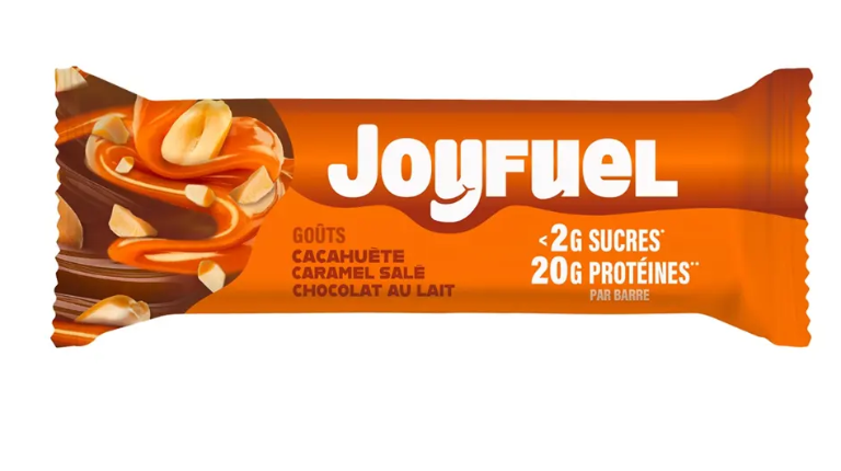 JOYFUEL BARRE PROTEINEE CACAHUETE CARAMEL SALE CHOCOLAT AU LAIT 55G