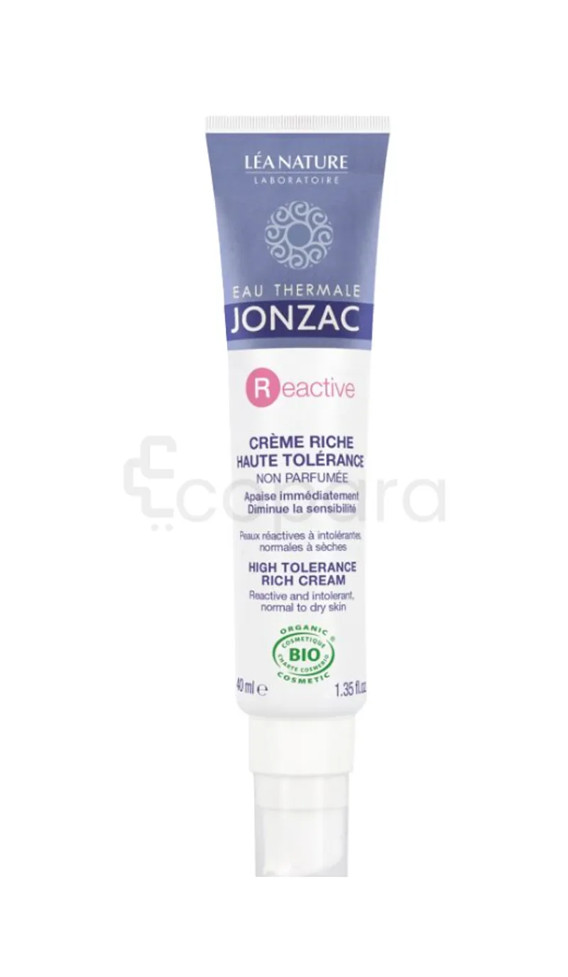 LEA NATURE JONZAC EAU THERMALE REACTIVE CREME RICHE HAUTE TOLERANCE NON PARFUMEE 40ML