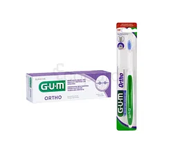 GUM PACK DENTIFRICE ORTHODONTIQUE 75ML + BROSSE A DENTS