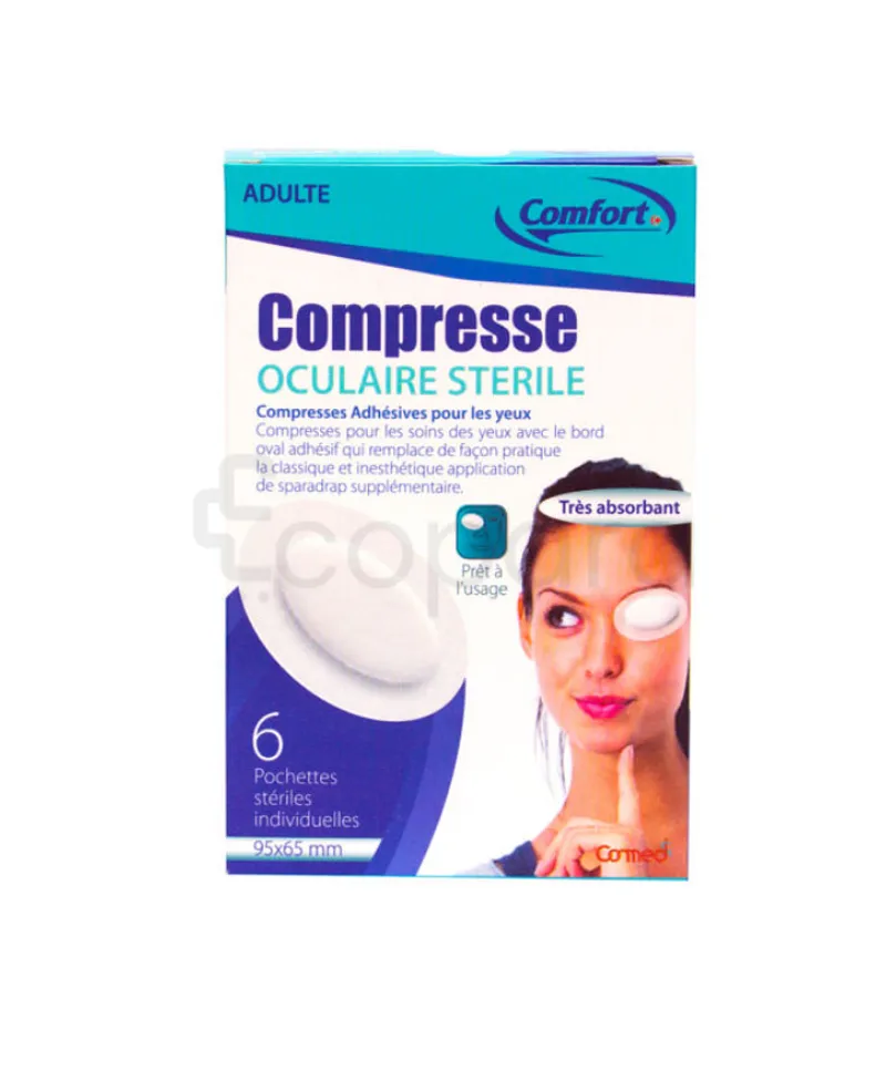COMFORT COMPRESSE OCULAIRE ADULTE BOITE DE 6