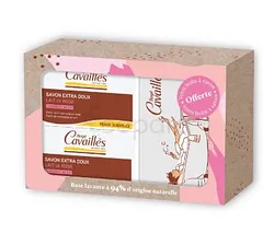 ROGE CAVAILLES SAVON LAIT DE ROSE 250G*2 + BOITE A SAVON OFFERTE