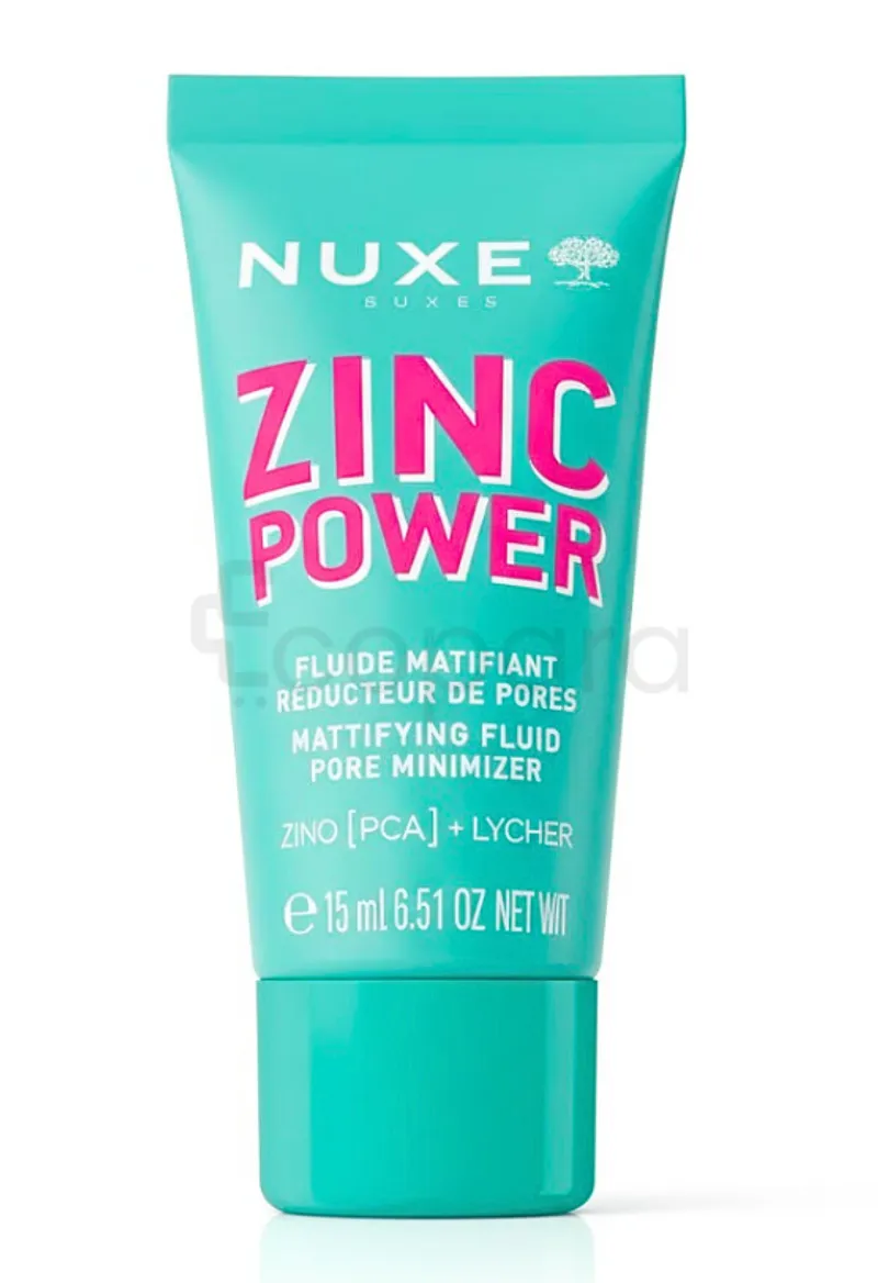 NUXE ZINC POWER FLUIDE MATIFIANT REDUCTEUR DE PORES ZINC PCA + LYCHEE 40ML