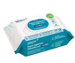SALUSTAR LINGETTES PAPIER TOILETTE HUMIDE BOITE DE 100