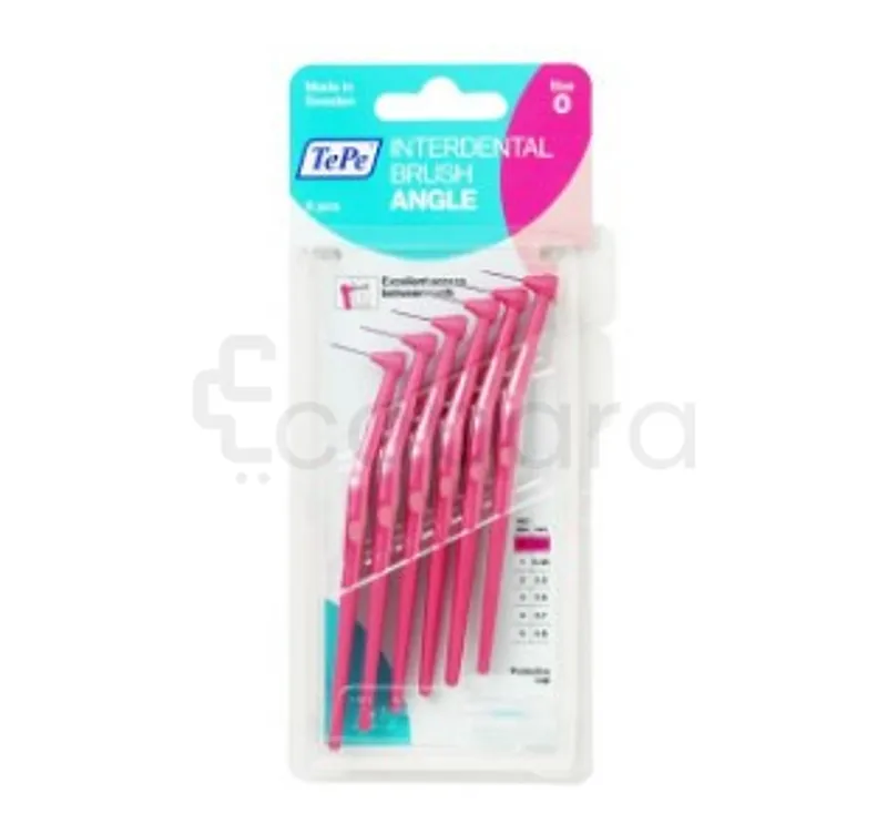 TEPE INTERDENTAL ANGLE ROSE 0.4MM TAILLE 0 BOITE DE 6