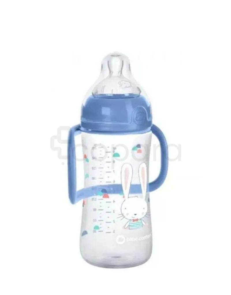 BEBE CONFORT BIBERON EMOTION AVEC POIGNEES FUNNY FRIENDS 270ML REFERENCE 5732