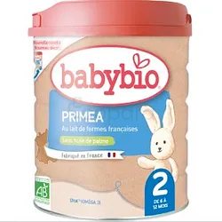 BABYBIO LAIT PRIMEA 2EME AGE DE 6-12MOIS 800G