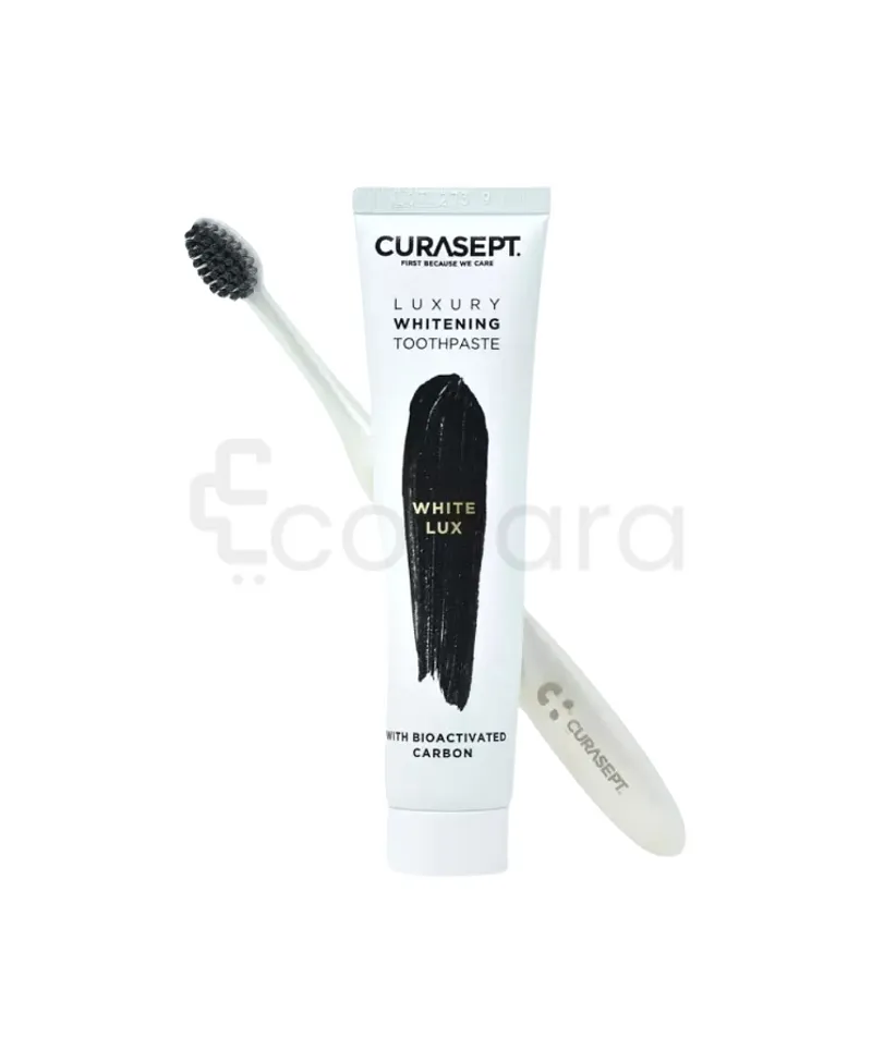 CURASEPT PACK LUXURY WHITE DENTIFRICE 75ML + BROSSE A DENTS
