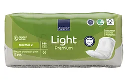 ABENA LIGHT NORMAL 2 SERVIETTES HYGIENIQUES BOITE DE 12 26CM