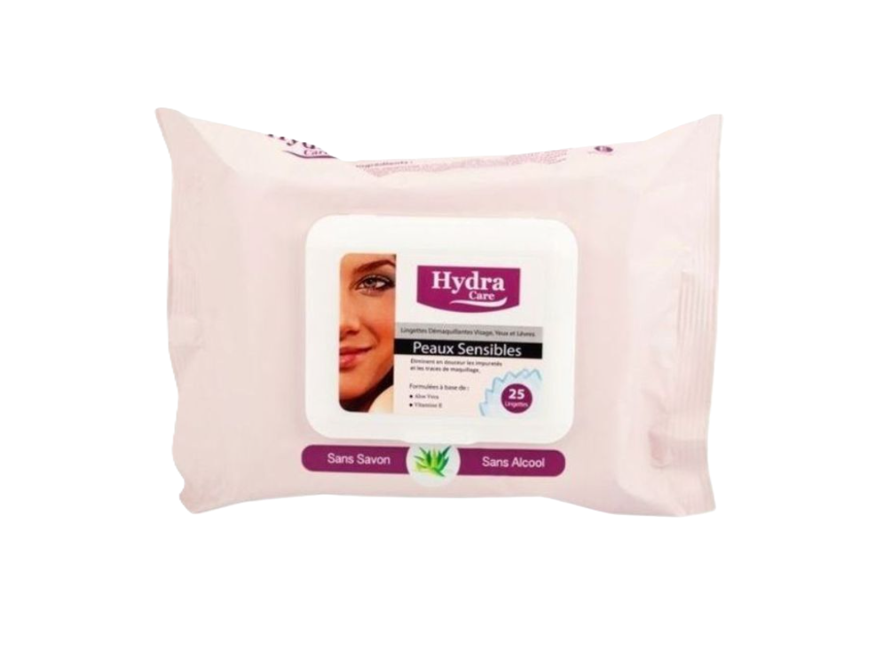 HYDRA CARE LINGETTES PEAUX SENSIBLES BOITE DE 25