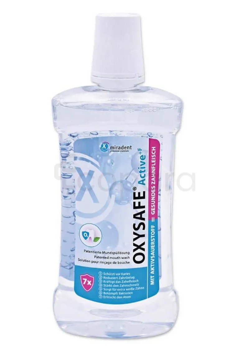 MIRADENT OXYSAFE ACTIVE +F BAIN DE BOUCHE 500ML
