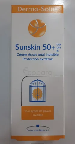 SUNSKIN 50+ DERMO SOINS CREME SOLAIRE TUBE 50ML