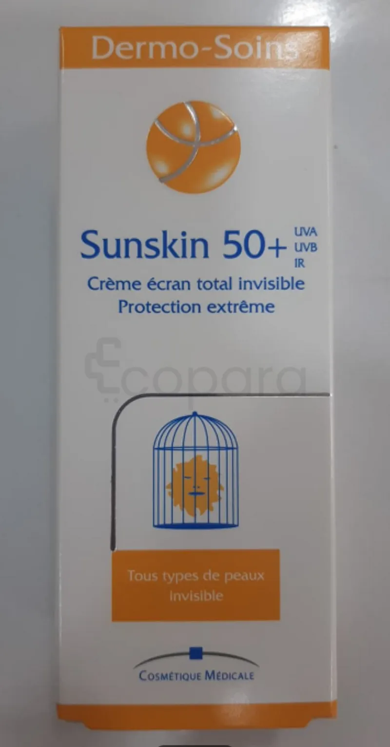 SUNSKIN 50+ DERMO SOINS CREME SOLAIRE TUBE 50ML