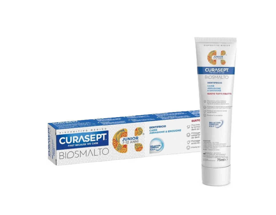 CURASEPT BIOSMALTO DENTIFRICE JUNIOR 7-12ANS 75ML