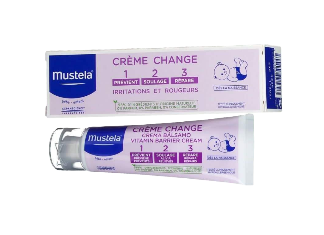 MUSTELA CREME DE CHANGE VITAMIN BARRIER CREAM 1 2 3 100ML