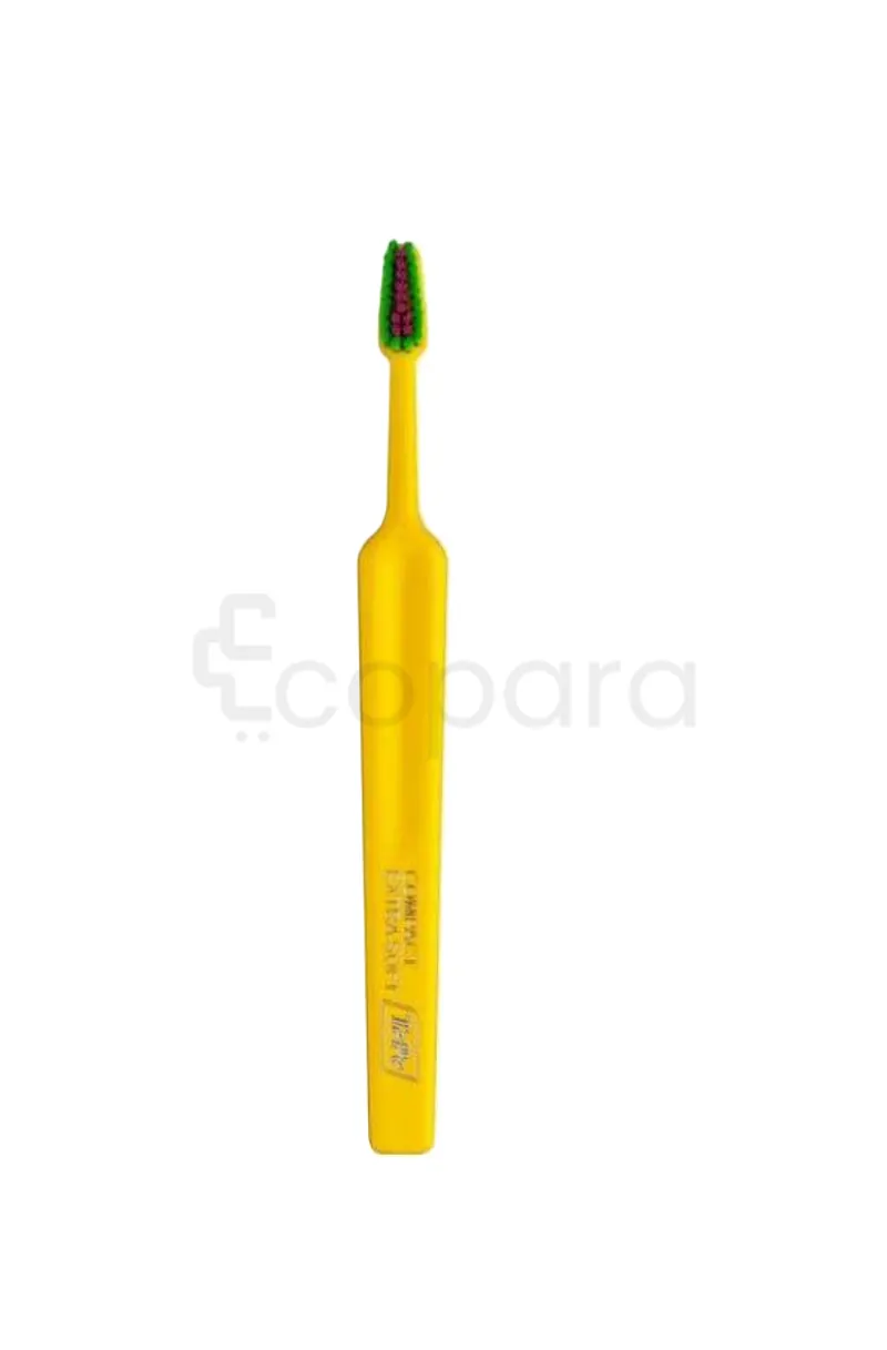 TEPE BROSSE A DENTS COLOUR COMPACT EXTRA SOFT JAUNE