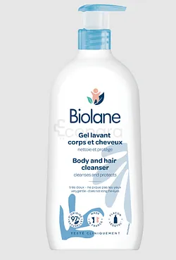 BIOLANE GEL LAVANT CORPS ET CHEVEUX 750ML