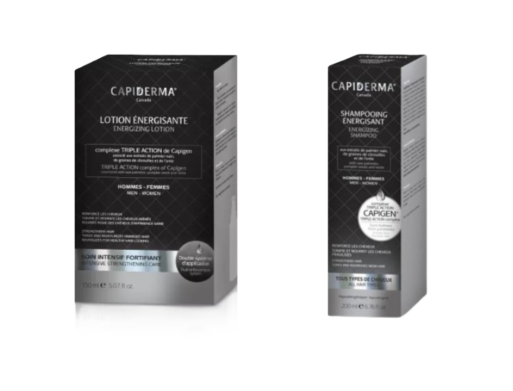 CAPIDERMA PACK LOTION ENERGISANTE + SHAMPOOING FORTIFIANT 200ML