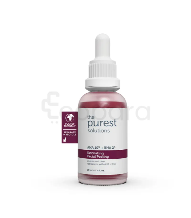 THE PUREST SOLUTIONS AHA 10% + BHA 2% PEELING SOLUTION EXFOLIATING FACIAL PEELING 30ML