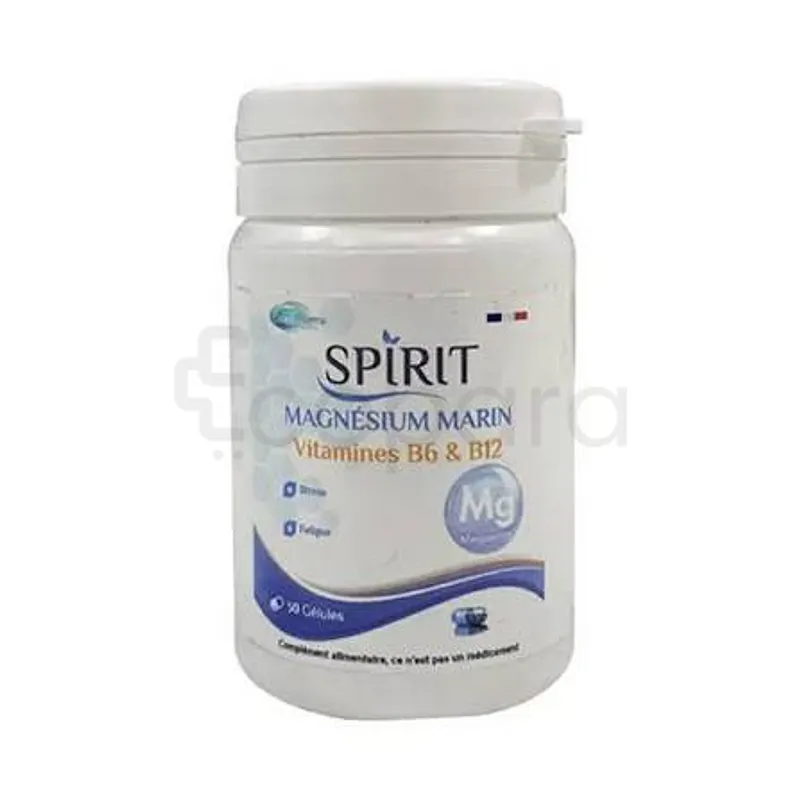 SPIRIT MAGNESIUM MARIN B6+B12 BOITE DE 30 GELULES