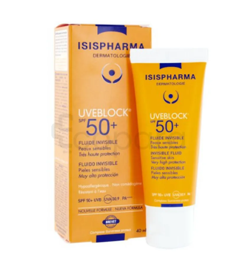 ISISPHARMA UVEBLOCK SPF50+ INVISIBLE FLUID 40ML REFERENCE COIVISI019
