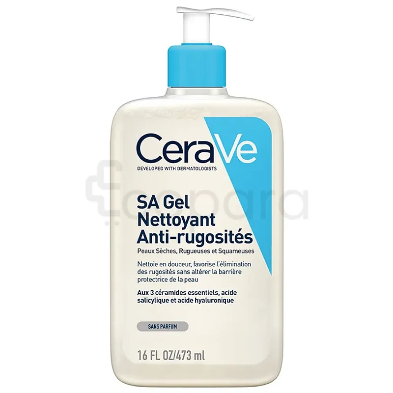CERAVE SA GEL NETTOYANT ANTI-RUGOSITES PEAU SECHE ET RUGUEUSE 473ML
