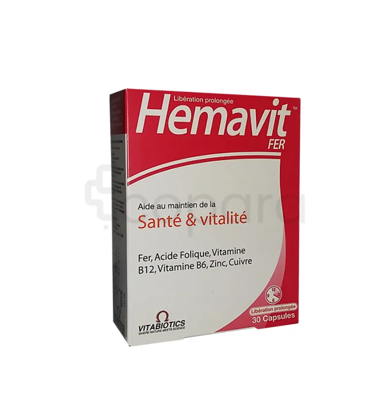 HEMAVIT FER BOITE DE 30 COMPRIMES