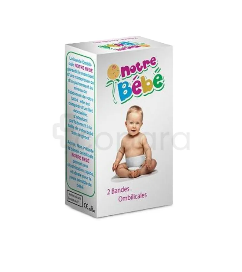 NOTRE BEBE BANDES OMBILICALES BOITE DE 2