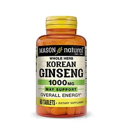 MASON NATURAL KOREAN GINSING 1000MG BOITE DE 60 CAPSULES