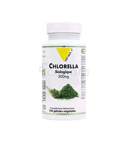 VITALL+ CHLORELLA BIOLOGIQUE 500MG BOITE DE 100 GELULES