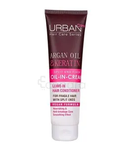 URBAN CARE HUILE EN CREME NOURRISSANT ARGAN & KERATINE 150ML