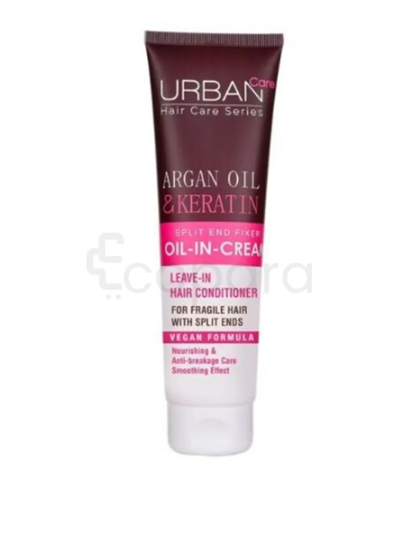 URBAN CARE HUILE EN CREME NOURRISSANT ARGAN & KERATINE 150ML
