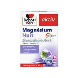 DOPPEL HERZ ACTIV MAGNESIUM NUIT BOITE DE 30 COMPRIMES