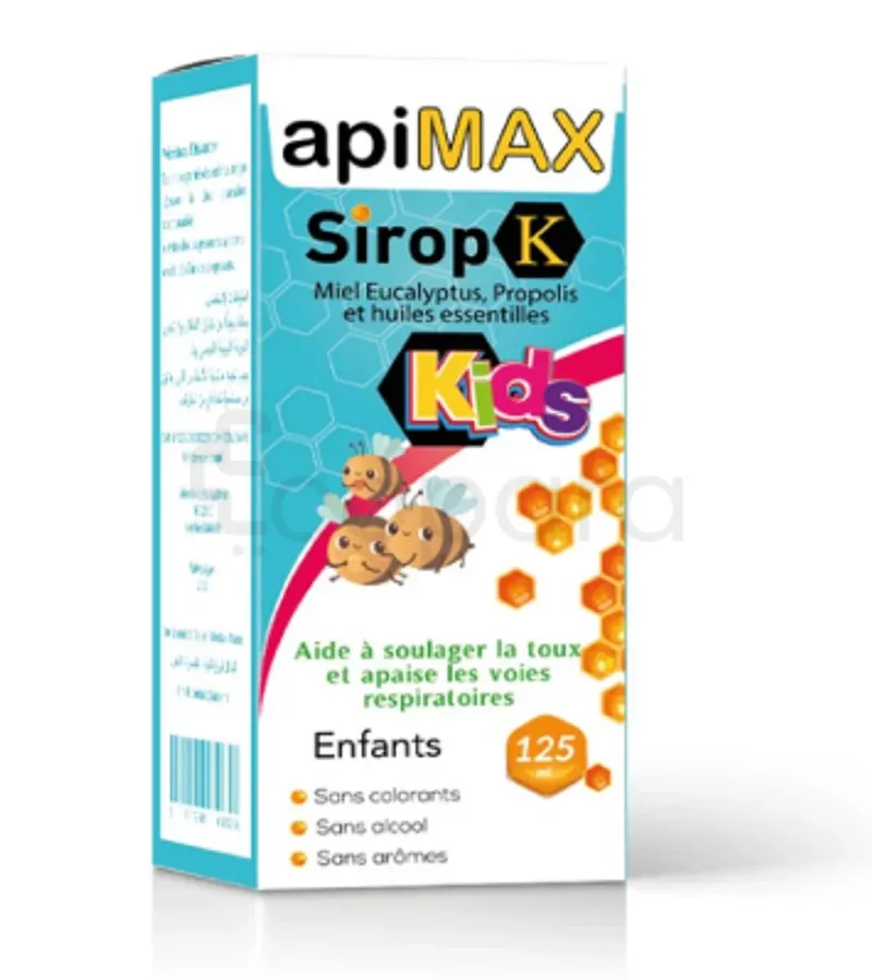 APIMAX SIROP K MIEL EUCALYPTUS KIDS 125ML