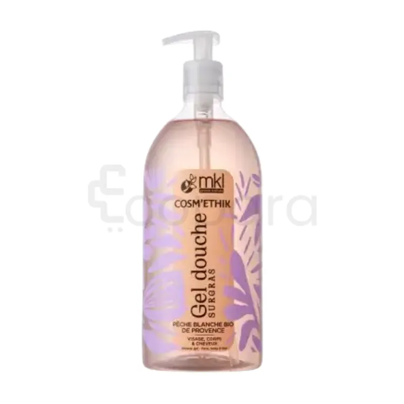 MKL GREEN NATURE COSM'ETHIK GEL DOUCHE SURGRAS PECHE BLANCHE BIO DE PROVENCE 1L