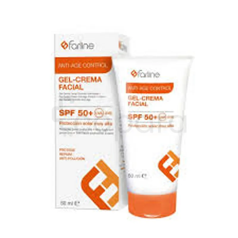 FARLINE ANTI-AGE CONTROL GEL CREME VISAGE ECRAN SPF50+ INVISIBLE 50ML