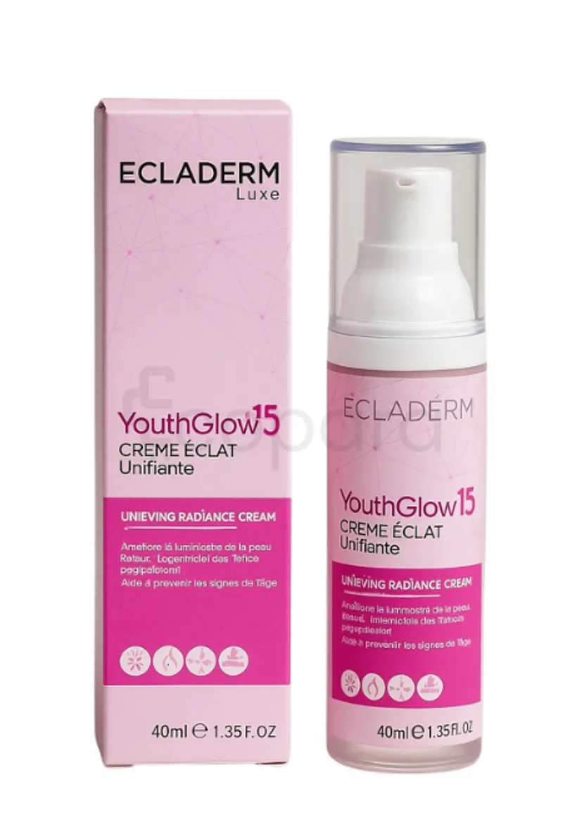ECLADERM YOUTH GLOW 15 CREME ECLAT UNIFIANTE 40ML