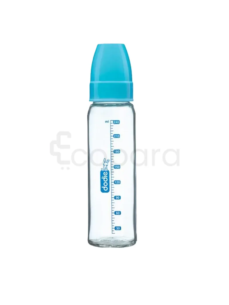 DODIE BIBERON COL ETROIT VERRE BLEU LAGOON 240ML
