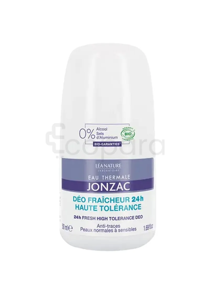 JONZAC EAU THERMALE DEODORANT FRAICHEUR 24H HAUTE TOLERANCE 50ML
