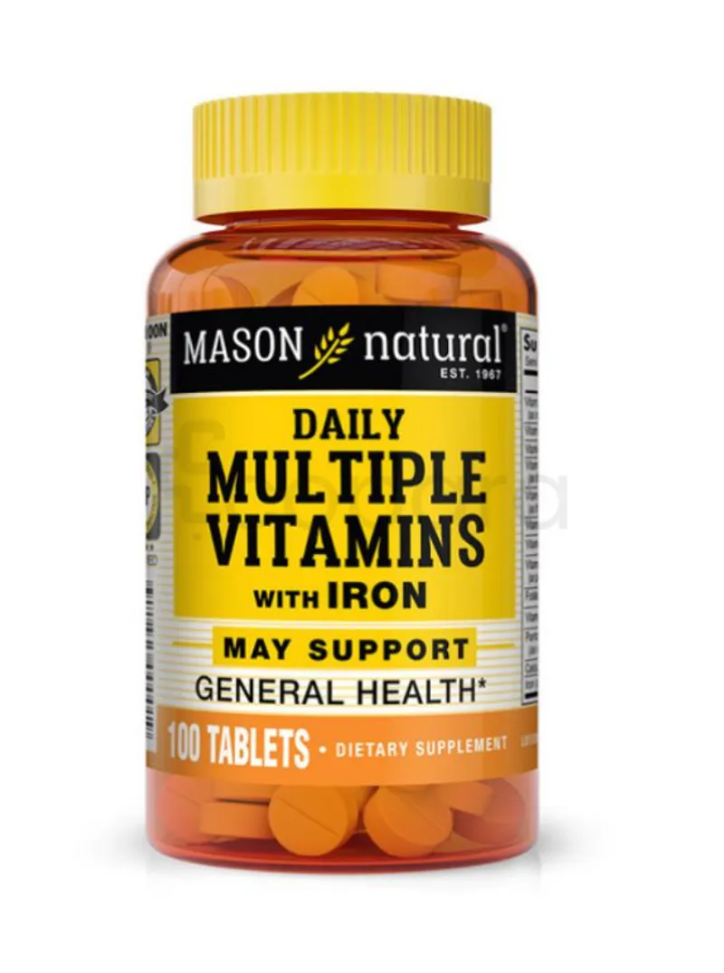 MASON NATURAL DAILY MULTIVITAMINES AVEC FER BOITE DE 100 CAPSULES