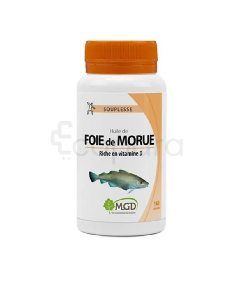 MGD HUILE DE FOIE DE MORUE BOITE DE 140 CAPSULES