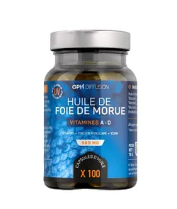 GPH FOIE DE MORUE 500MG BOITE DE 100 CAPSULES