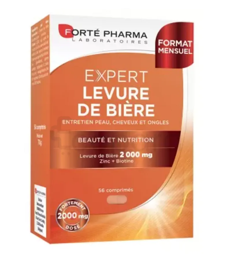 FORTE PHARMA EXPERT CHEVEUX LEVURE DE BIERE 2000MG BOITE DE 56 COMPRIMES