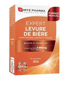 FORTE PHARMA EXPERT CHEVEUX LEVURE DE BIERE 2000MG BOITE DE 56 COMPRIMES