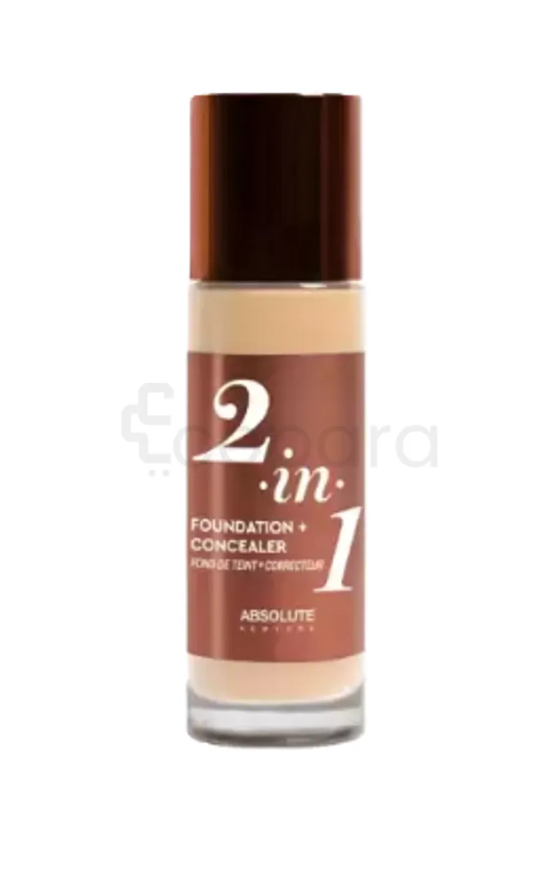 ABSOLUTE NEW YORK ABNY 2IN1 FOUNDATION CONCEAMER COOL BEIGE REFERENCE MFFC04