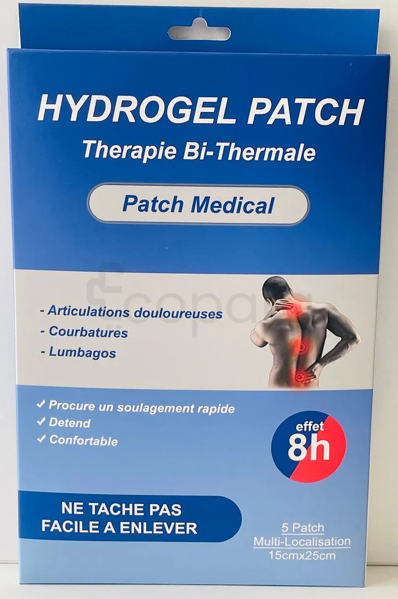 HYDROGEL PATCH 15CM*25CM BOITE DE 5