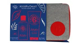 ROGER ET GALLET COFFRET JEAN MARIE FARINA EAU DE COLOGNE 100ML + GEL DOUCHE 200ML + TROUSSE
