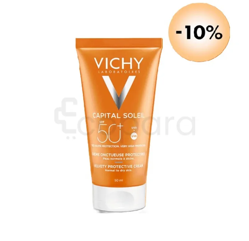 OFFRE VICHY CAPITAL SOLEIL CREME ONCTUEUSE PROTECTRICE INVISIBLE SPF50+ 50ML + REMISE 10%