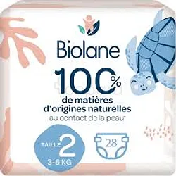 BIOLANE COUCHES ECOLOGIQUE TAILLE 2 3-6KG BOITE DE 28