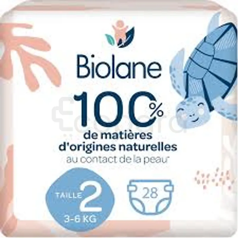 BIOLANE COUCHES ECOLOGIQUE TAILLE 2 3-6KG BOITE DE 28