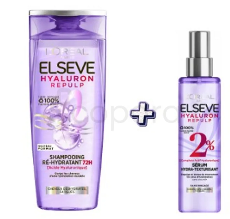 L'OREAL ELSEVE HYALURON REPULP SHAMPOOING 200ML + SERUM 150ML